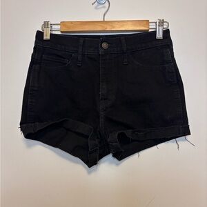 Hollister - Black Denim Shorts - Size 2